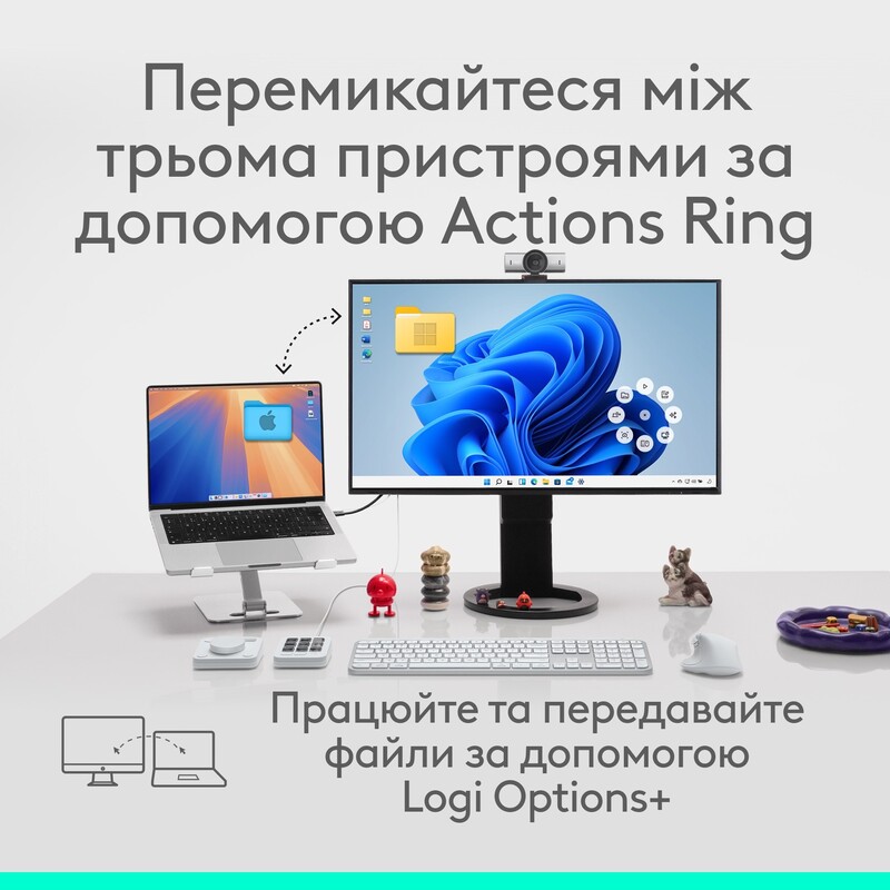Миша бездротова Logitech MX Master 4 Pale Gray (910-007563)