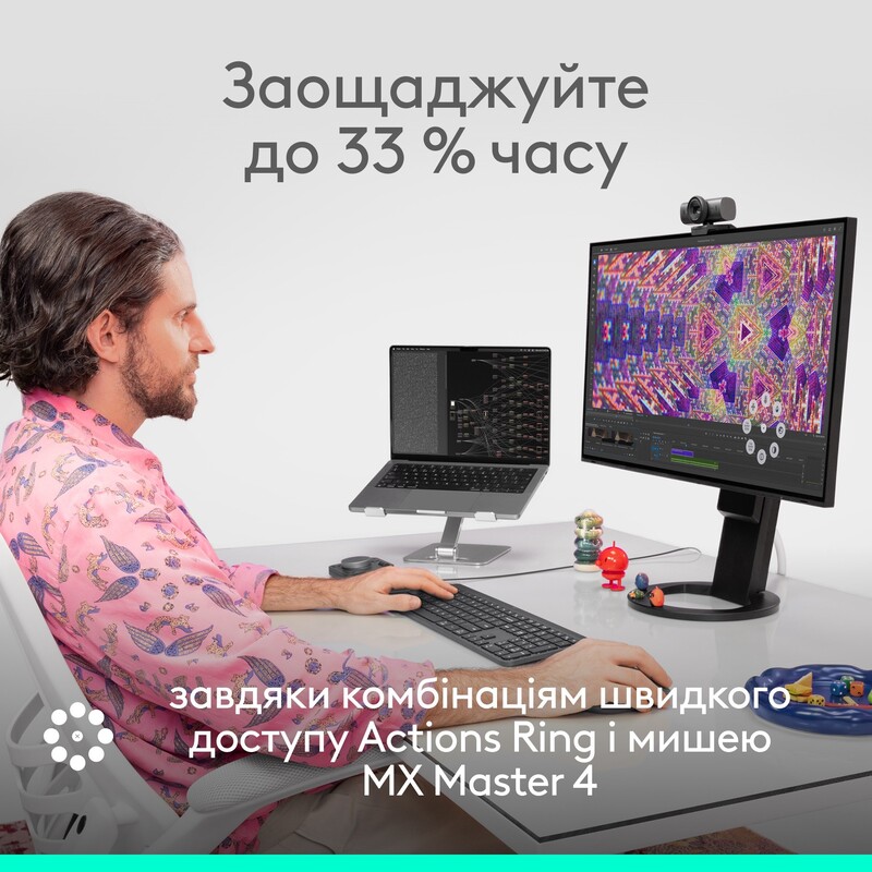 Миша бездротова Logitech MX Master 4 Pale Gray (910-007563)