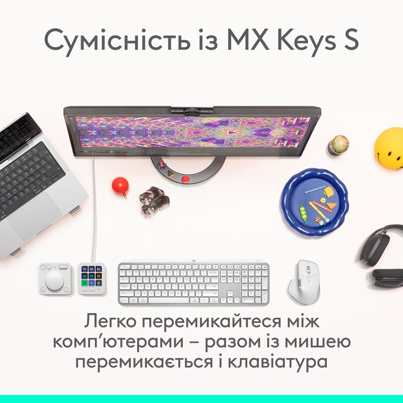 Миша бездротова Logitech MX Master 4 Pale Gray (910-007563)