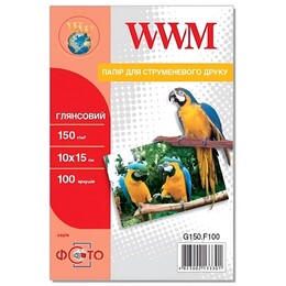 Фотобумага WWM Photo глянцевая 150г/м2 10x15см 100л (G150.F100)