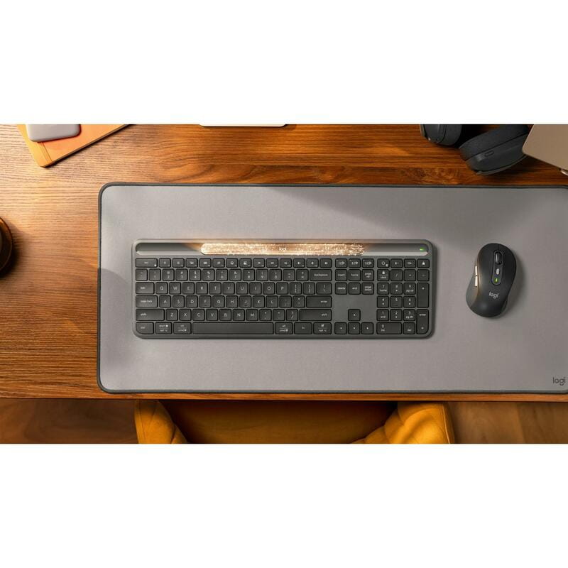 Клавiатура бездротова Logitech Slim Solar+ for Business Graphite (920-013779)