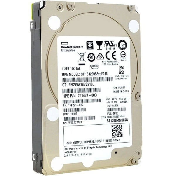 Накопитель HDD 2.5" SAS 1.2TB HP Enterprise 791437-003 10000rpm 128MB (STHB1200S5xeF010)