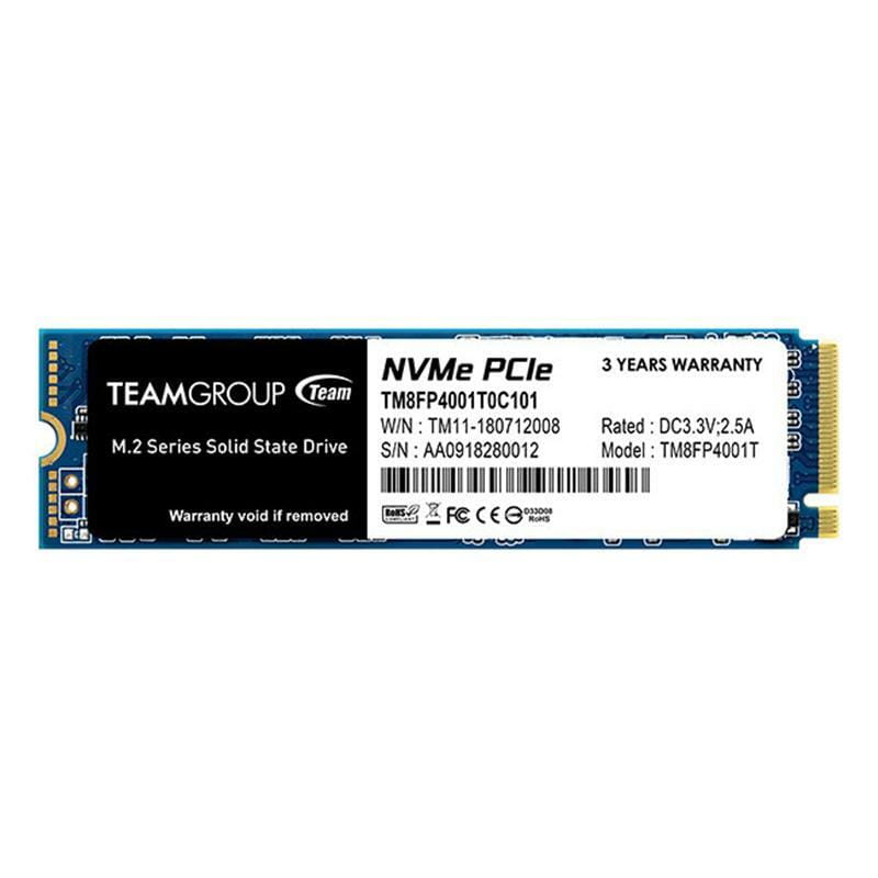 Накопитель SSD 1TB Team MP34 M.2 2280 PCIe 3.0 x4 3D TLC (TM8FP4001T0C101)_Bulk