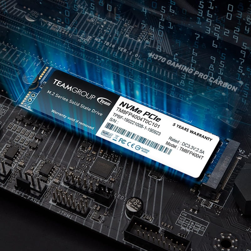 Накопитель SSD 1TB Team MP34 M.2 2280 PCIe 3.0 x4 3D TLC (TM8FP4001T0C101)_Bulk