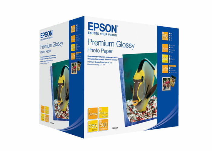 Фотобумага EPSON Premium Glossy Photo Paper глянцевая 255г/м2 10х15см 500л (C13S041826)