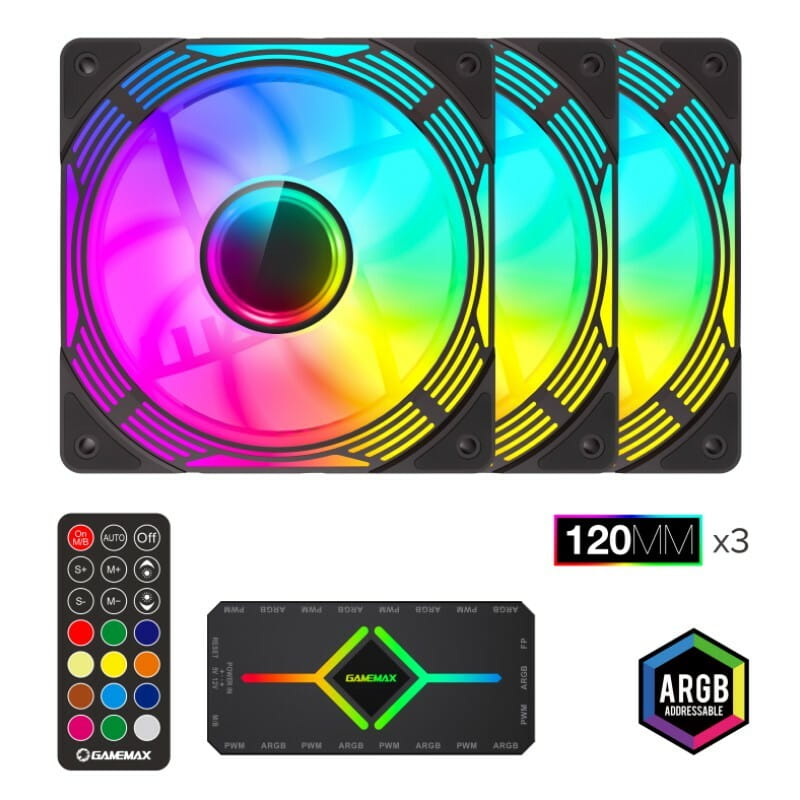 Вентилятор GameMax KF300 BK Black