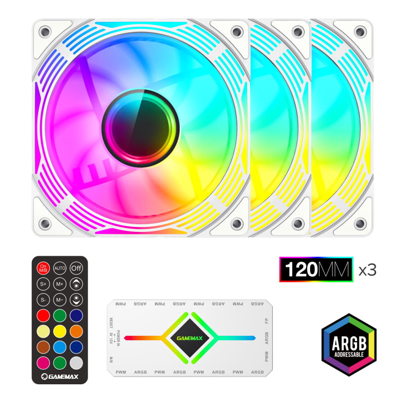 Вентилятор GameMax KF300 White