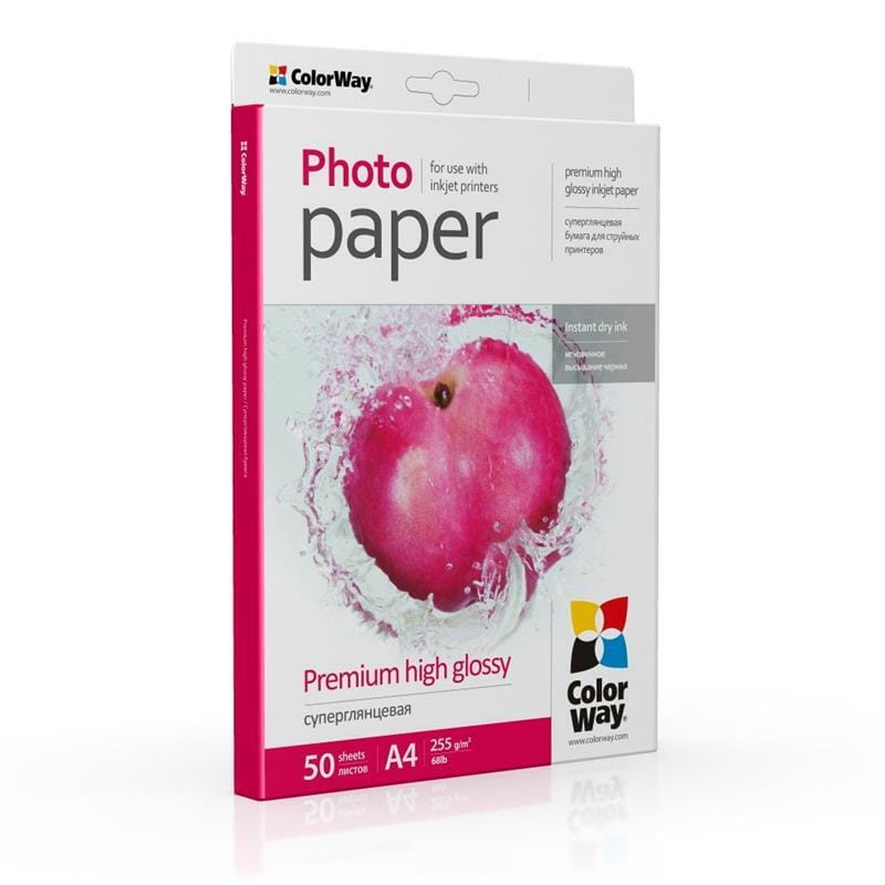 Фотобумага CW суперглянцевая 255г/м2 A4 50л (PSG255050A4)