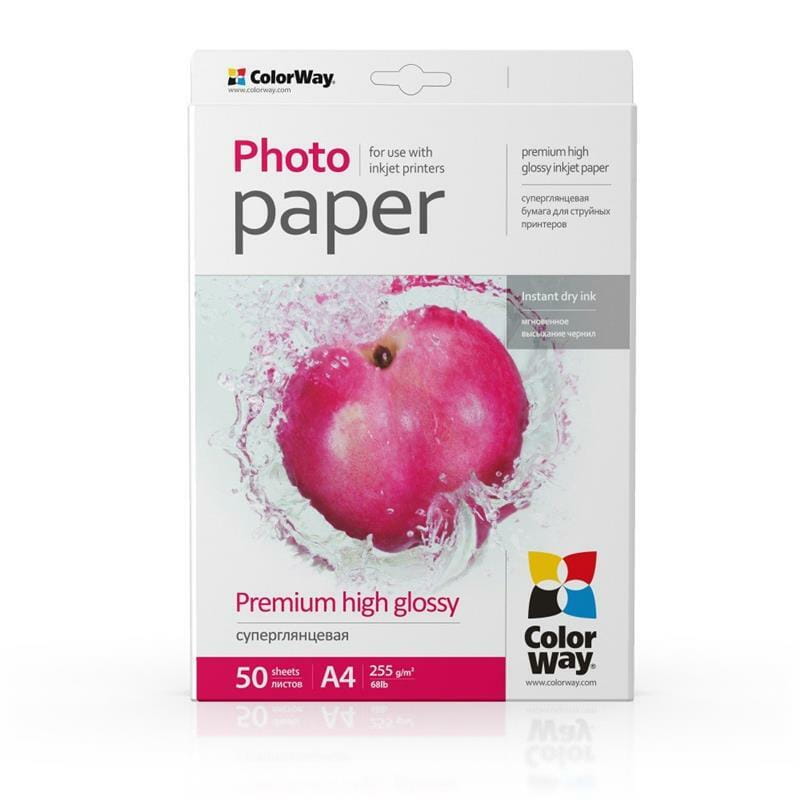 Фотобумага CW суперглянцевая 255г/м2 A4 50л (PSG255050A4)