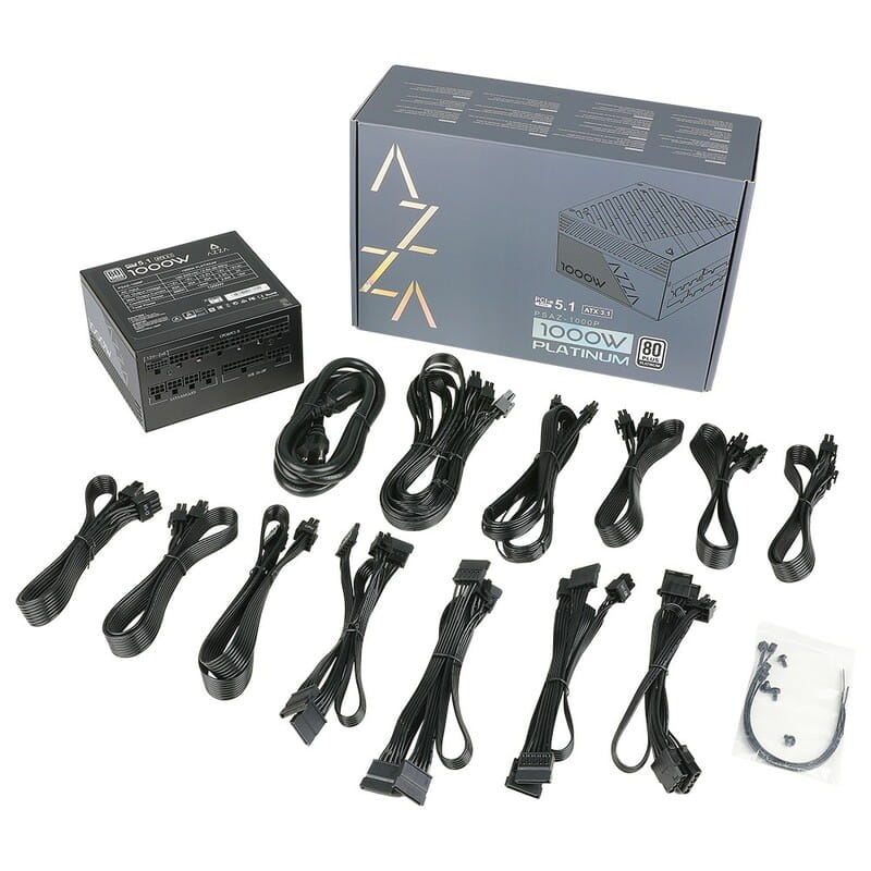 Блок живлення AZZA PSAZ-1000P(ATX3.1) 1000W