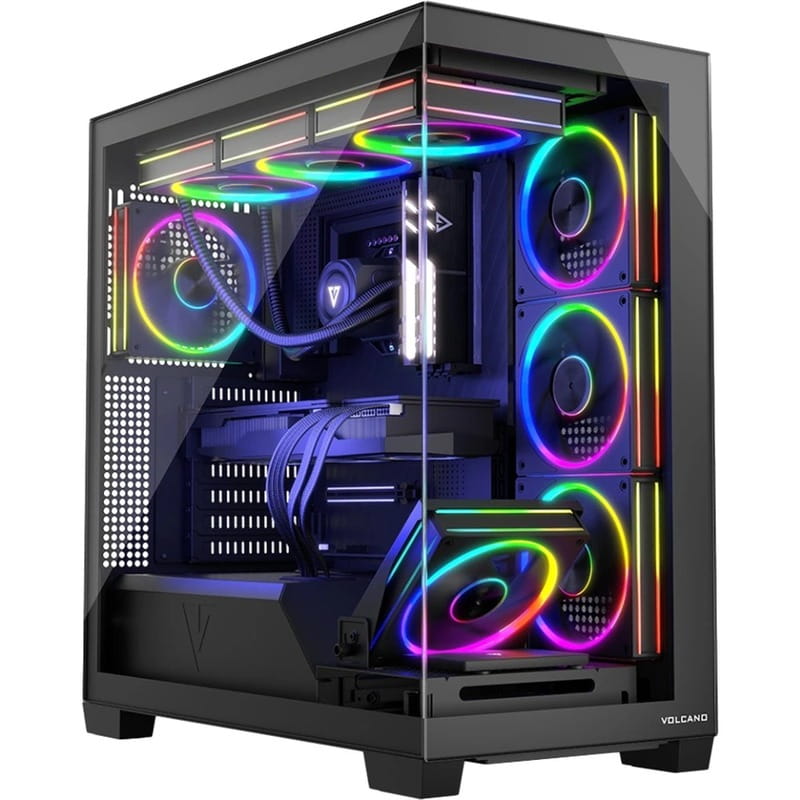 Купить Корпус ModeCom Volcano Stellar ARGB Midi Black без БП (AT-STELLAR-5F-ARGB-10) Корпус ModeCom Volcano Stellar ARGB Midi Black без БП (AT-STELLAR-5F-ARGB-10)