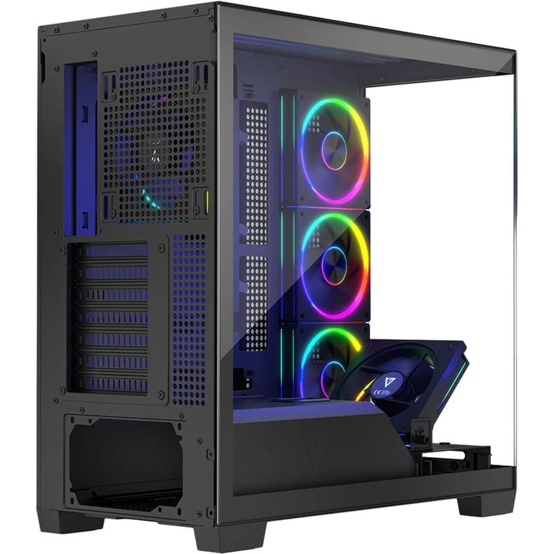 Купить Корпус ModeCom Volcano Stellar ARGB Midi Black без БП (AT-STELLAR-5F-ARGB-10) Корпус ModeCom Volcano Stellar ARGB Midi Black без БП (AT-STELLAR-5F-ARGB-10)