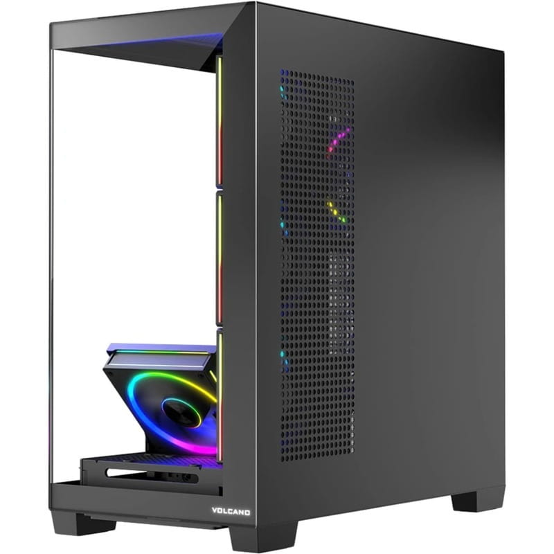 Купить Корпус ModeCom Volcano Stellar ARGB Midi Black без БП (AT-STELLAR-5F-ARGB-10) Корпус ModeCom Volcano Stellar ARGB Midi Black без БП (AT-STELLAR-5F-ARGB-10)