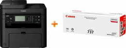 Бандл: БФП А4 ч/б Canon i-SENSYS MF237w c Wi-Fi (1418C122) + 2 картриджа Canon 737 (9435B002)