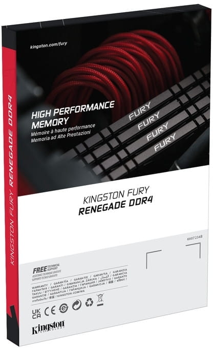 Модуль памяти DDR4 2x16GB/4266 Kingston Fury Renegade Black (KF442C19RB1K2/32)