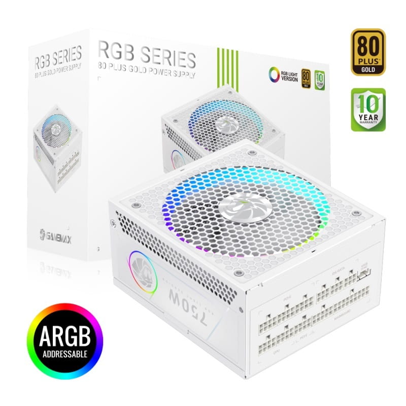 Блок питания GameMax RGB 750G WH 750W