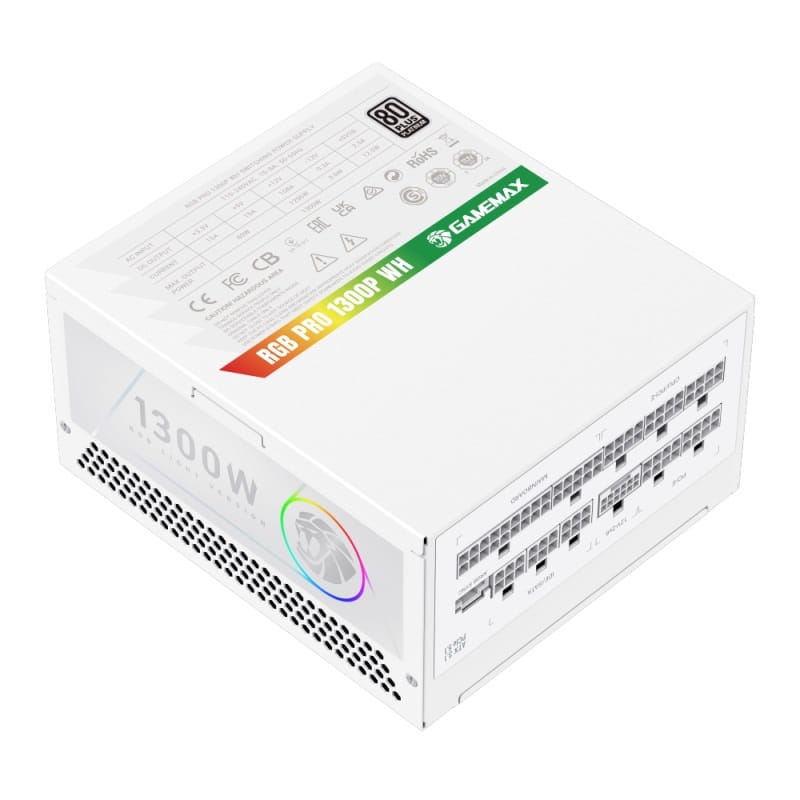Блок питания GameMax RGB Pro 1300P WH 1300W