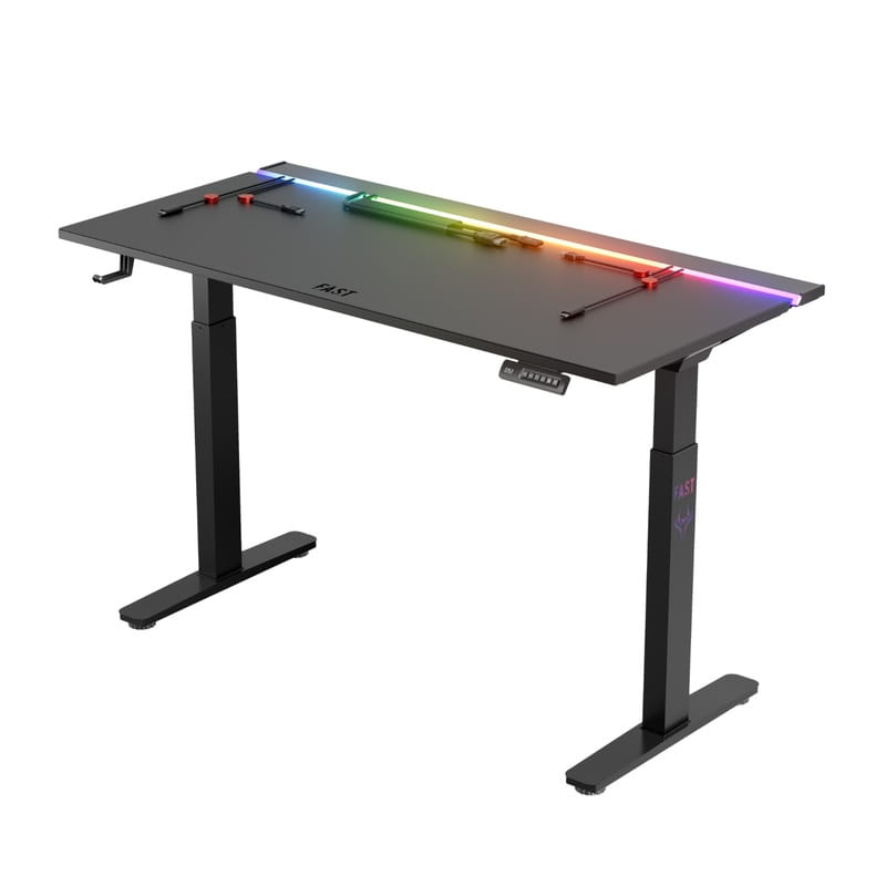 Геймерский стол 1stPlayer F.A.S.T Black (FAST-1470-RGB-BK)