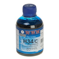 Чернила WWM HP 22/121/122 (Cyan) (H34/C) 200г
