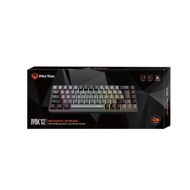 Клавіатура бездротова Meetion MK12 Black (MT-MK12-A-RUA)