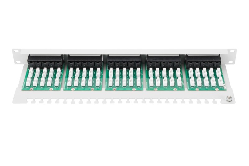 Патч-панель Digitus (DN-91350-1) 19" 1U, 50 портов, Cat.3 UTP в сборе серая
