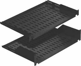 Полка консольная Mirsan 19" 2U 350, RAL 9005 (MR.RAK2U35.01)