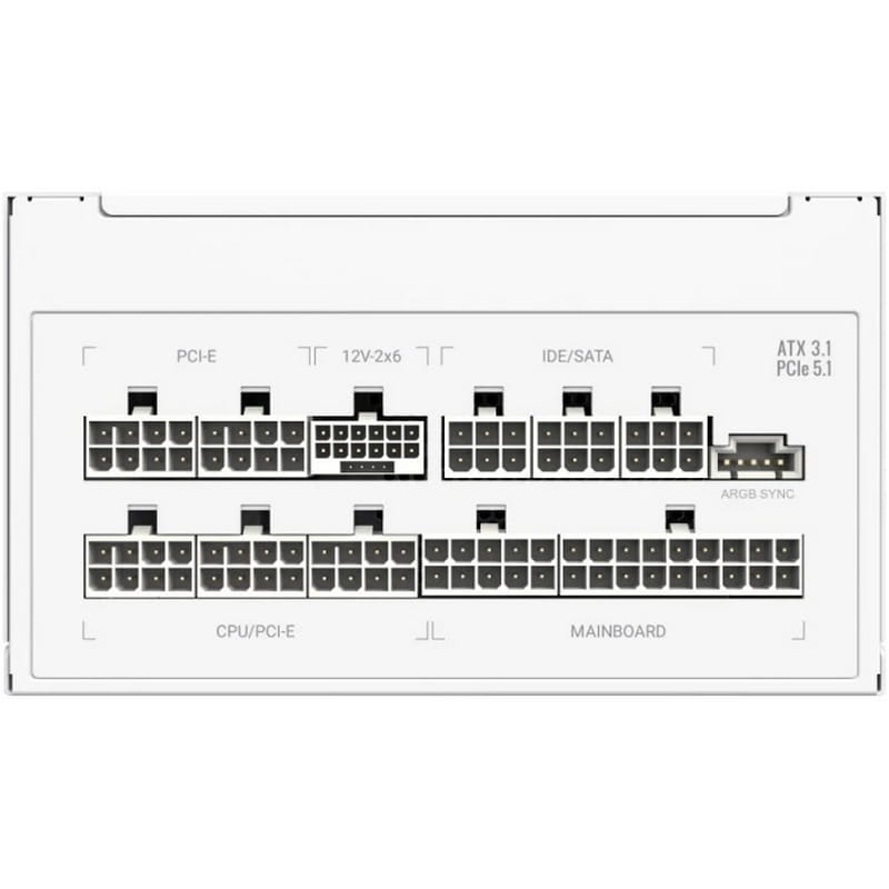 Блок живлення GameMax RGB Pro 750G WH 750W