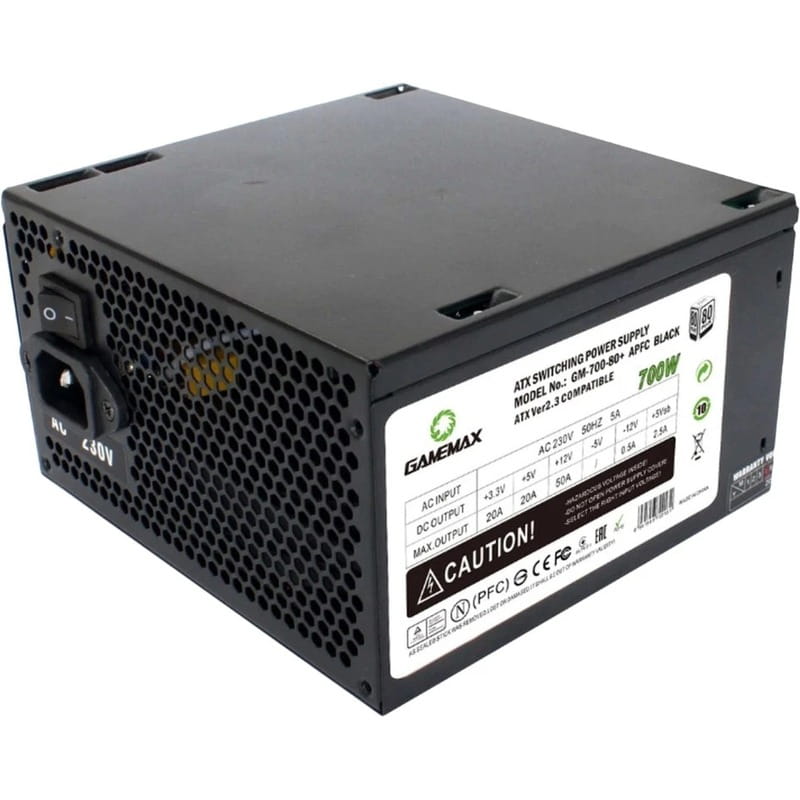 Блок питания GameMax GM-700 80+ APFC Black 700W