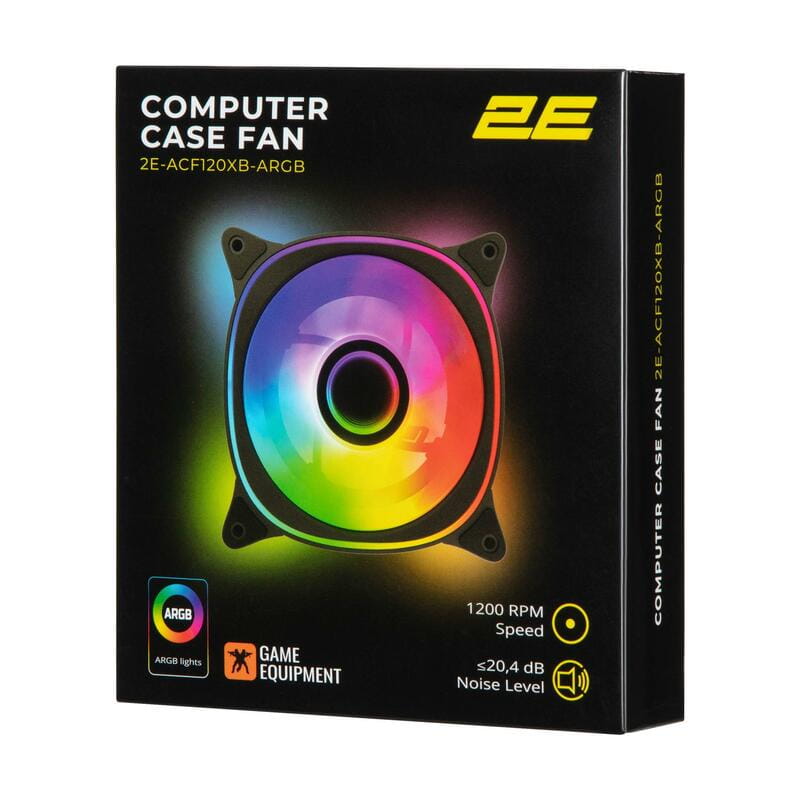 Вентилятор 2E Gaming Air Cool X Fan Black (2E-ACF120XB-ARGB)