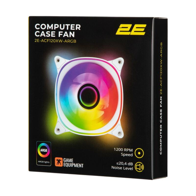 Вентилятор 2E Gaming Air Cool X Fan White (2E-ACF120XW-ARGB)