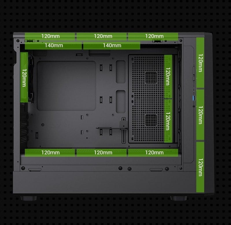 Купить Корпус GameMax Claw 360 BK Black без БП Корпус GameMax Claw 360 BK Black без БП