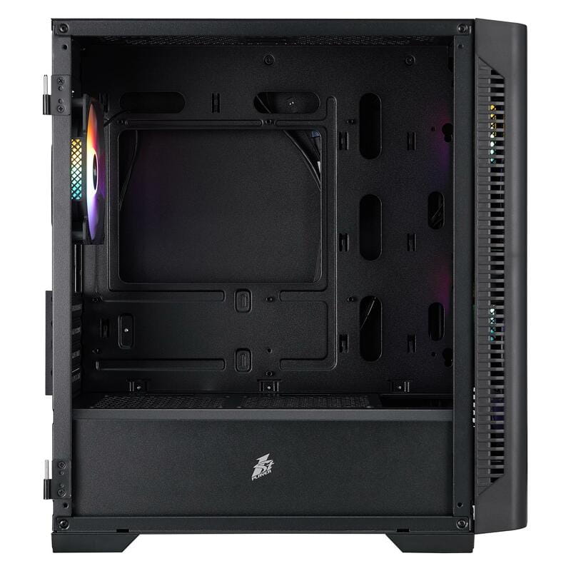 Корпус 1stPlayer D4-M-BK-2F1P-1F1 Black