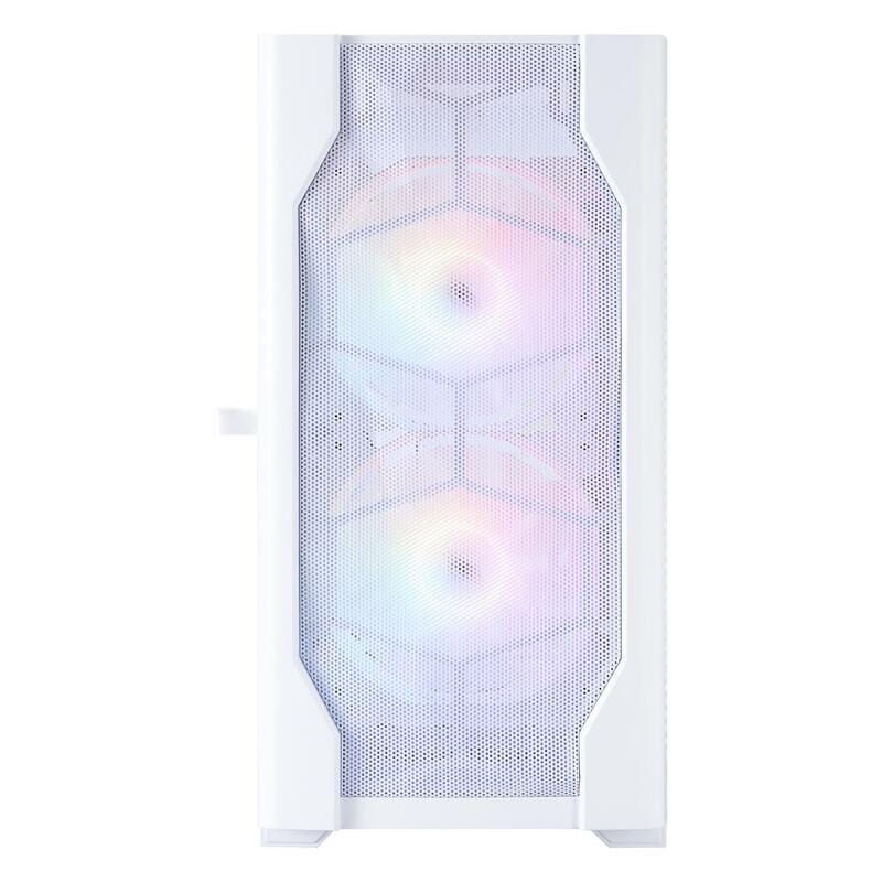 Корпус 1stPlayer D4-M-WH-2F1P-W-1F1-W White