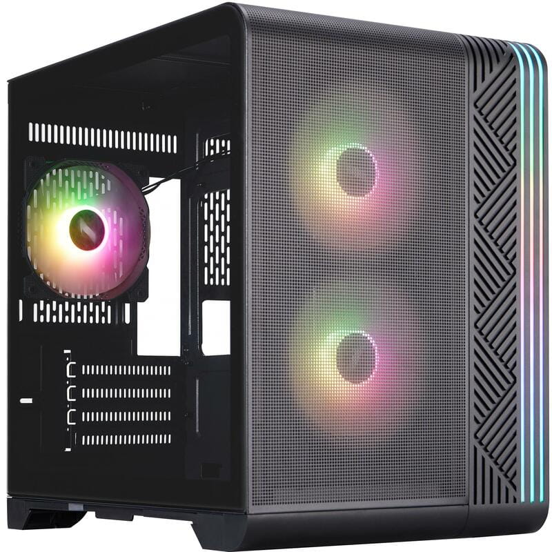 Корпус 1stPlayer VT5-BK-3F7 Black