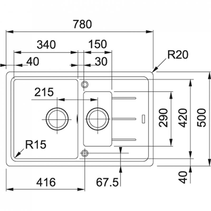 Кухонная мойка Franke Basis BFG 651-78 Оникс (114.0272.603)