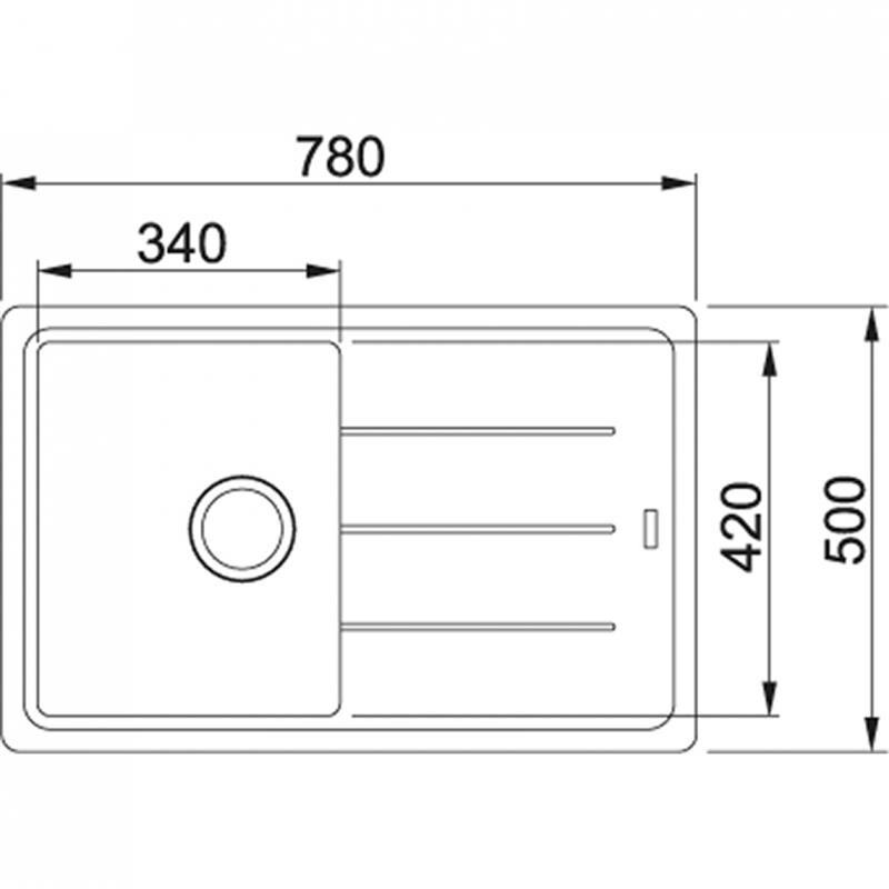 Кухонная мойка Franke Basis BFG 611-78 Бежевый (114.0258.039)