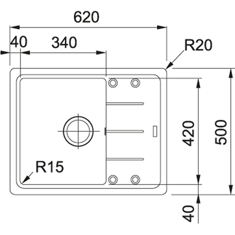 Кухонная мойка Franke Basis BFG 611-62 Сахара (114.0272.596)