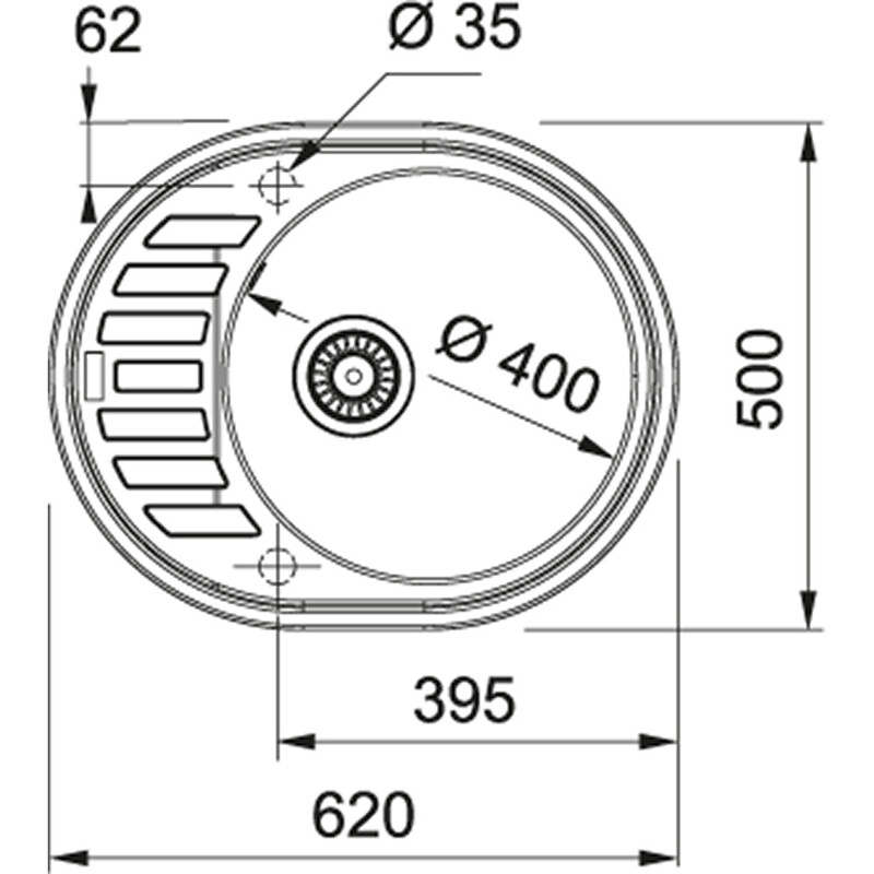 Кухонная мойка Franke Ronda ROG 611-62 Графит (114.0381.072)