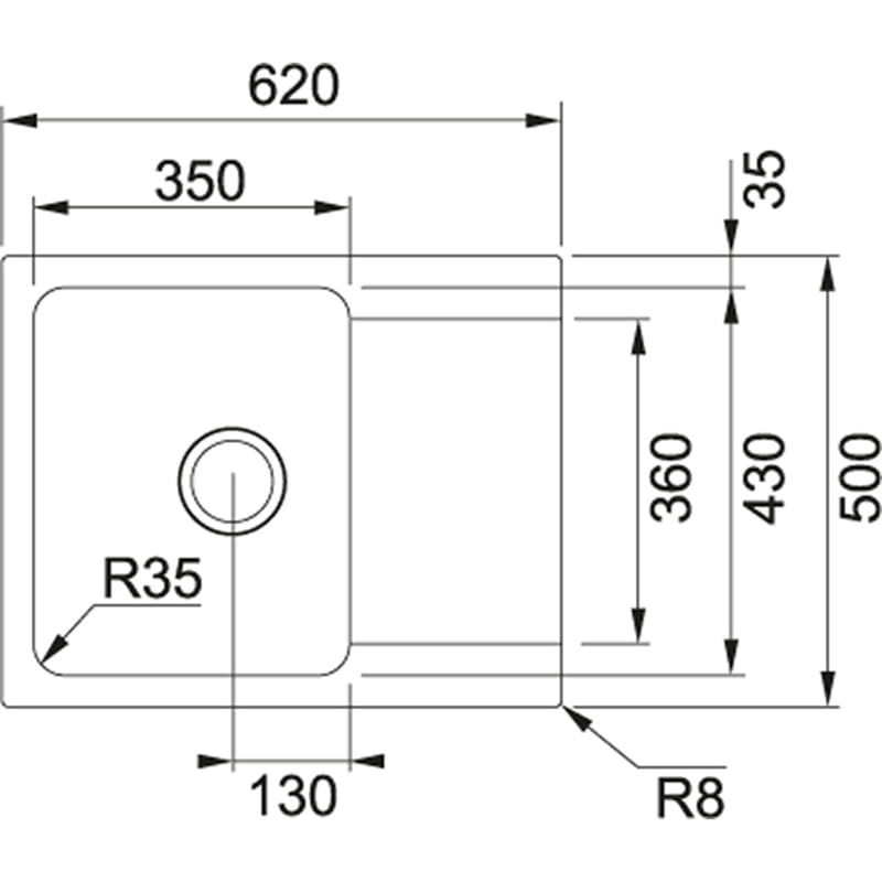 Кухонна мийка Franke Orion Tectonite OID 611-62 Чорний (114.0498.008)