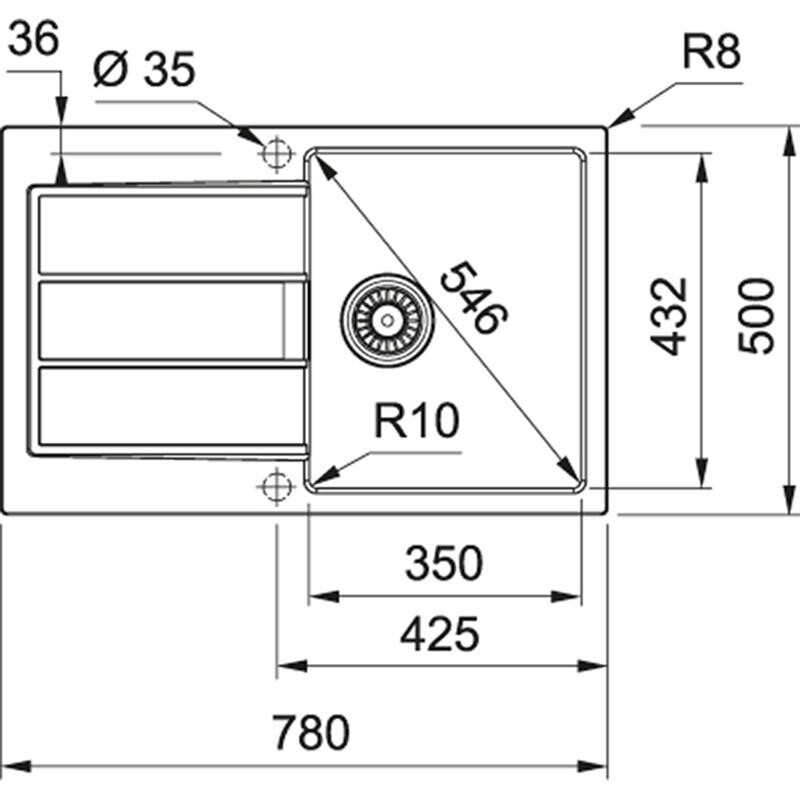 Кухонная мойка Franke Sirius 2.0 S2D 611-78 Серый (143.0621.334)