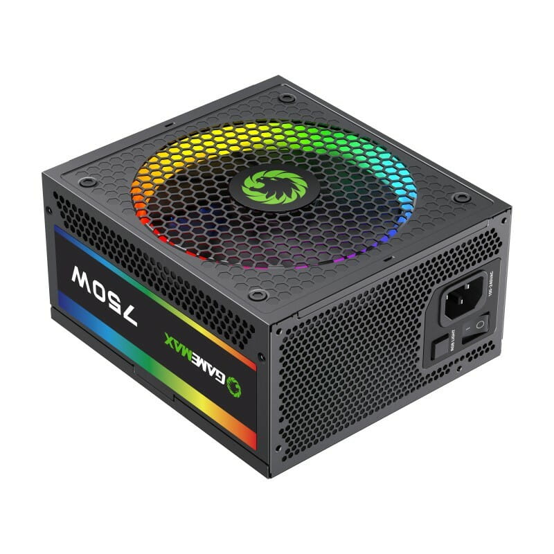 Блок живлення GameMax RGB 750 PRO (ATX3.1 PCIe5.1) Black, 750W