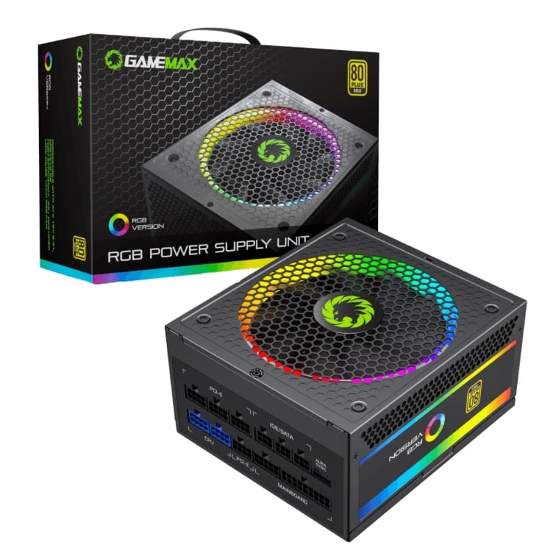 Блок живлення GameMax RGB 750 PRO (ATX3.1 PCIe5.1) Black, 750W