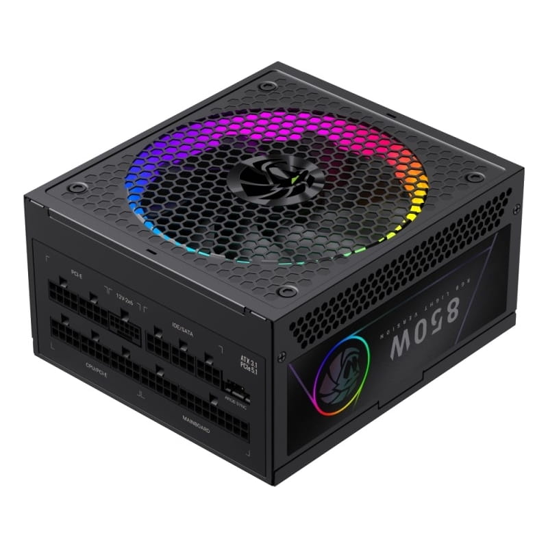 Блок питания GameMax RGB Pro 850G Black 850W