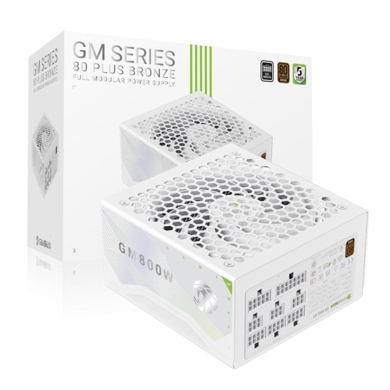 Блок питания GameMax GM 800B WH Fully-modular New White 800W