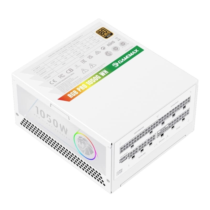 Блок живлення GameMax RGB Pro 1050G WH 1050W