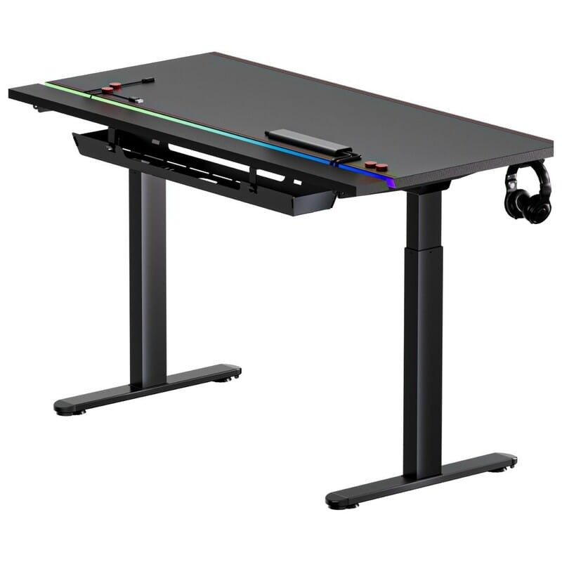 Геймерский стол 1stPlayer F.A.S.T Black (FAST-1470-RGB-BK)_подарок