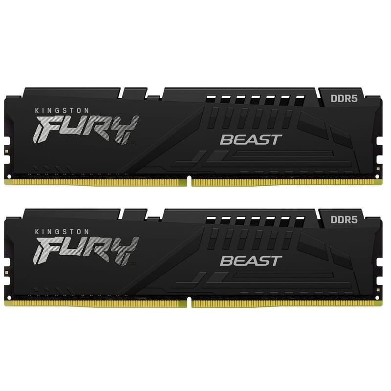 Модуль пам`яті DDR5 2x32GB/5600 Kingston Fury Beast Black (KF556C40BB2K2-64)