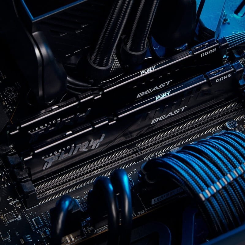 Модуль пам`яті DDR5 2x32GB/5600 Kingston Fury Beast Black (KF556C40BB2K2-64)