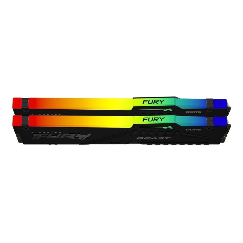 Модуль пам`яті DDR5 2x32GB/6000 Kingston Fury Beast RGB Black (KF560C36BBE2AK2-64)