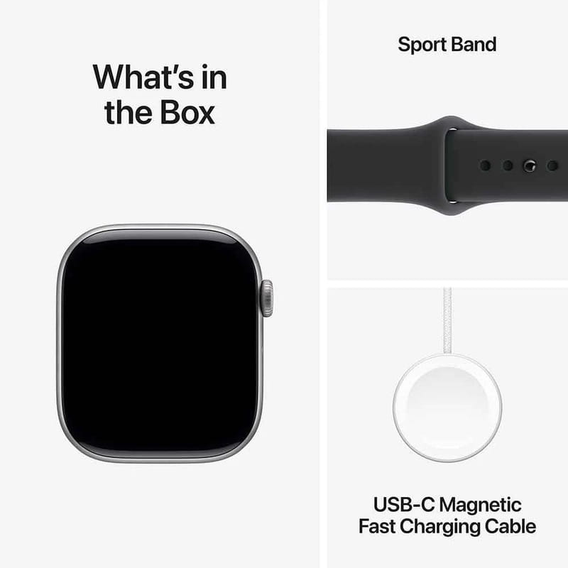 Смарт-годинник Apple Watch Series 11 GPS 42mm Space Grey Aluminium Case with Black Sport Band - S/M (MEQW4RK/A)